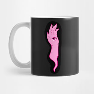 Spooky pink hand Mug